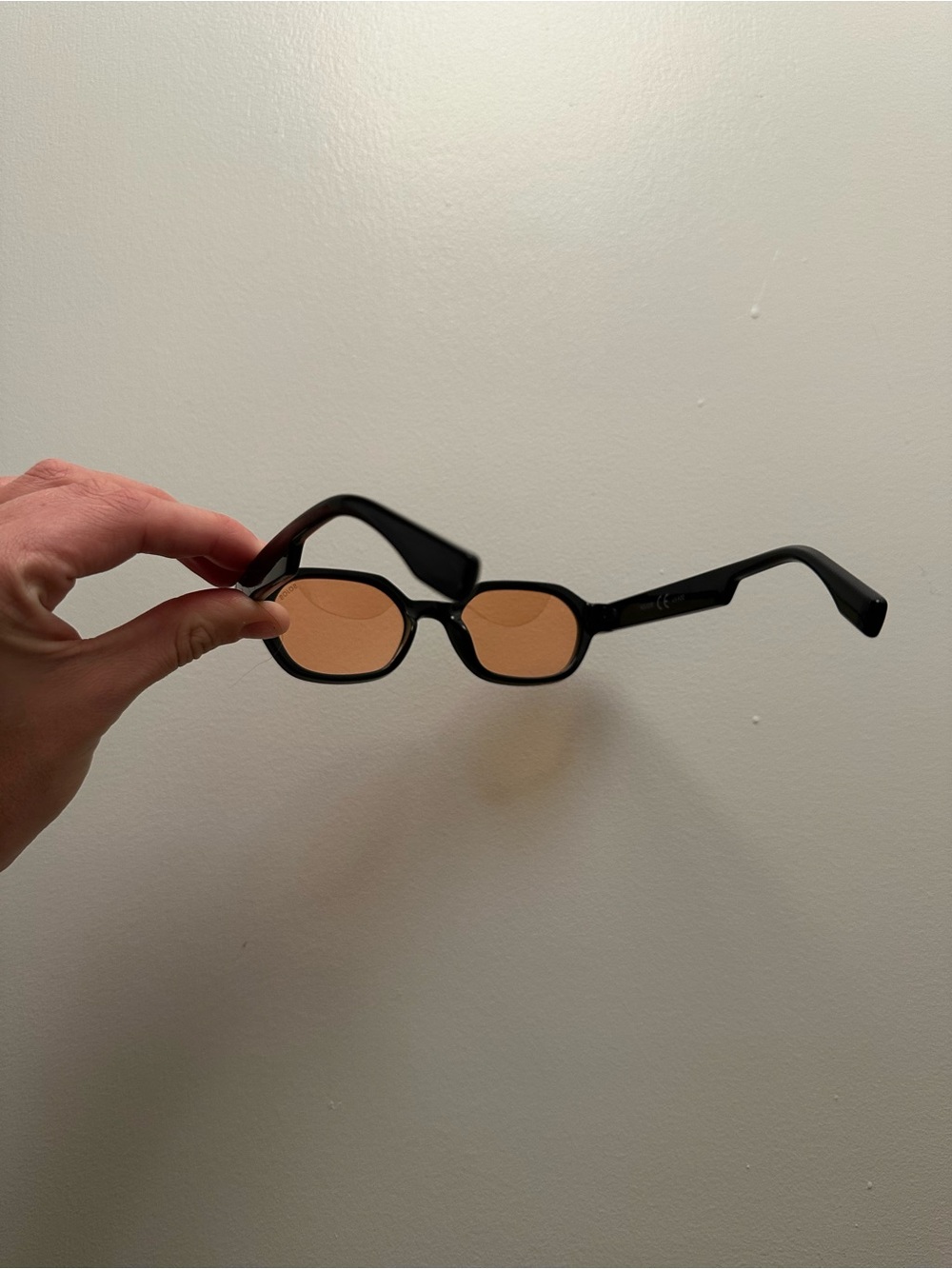 Sojos Eyewear Black Frame Sunglasses with Amber Lenses - Picture 3 of 7